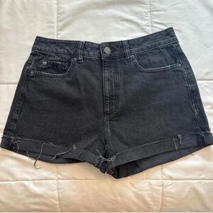 Garage Black Jean Shorts